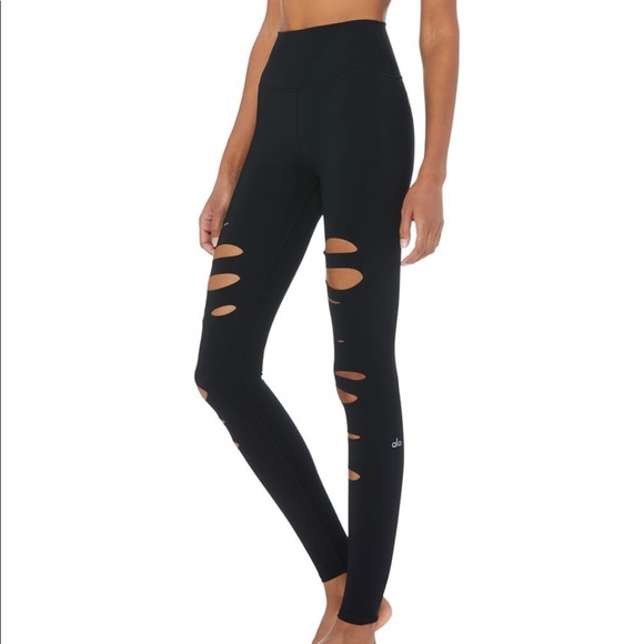 ALO Yoga Pants - NWT ALO Yoga high waist ripped warrior leggings